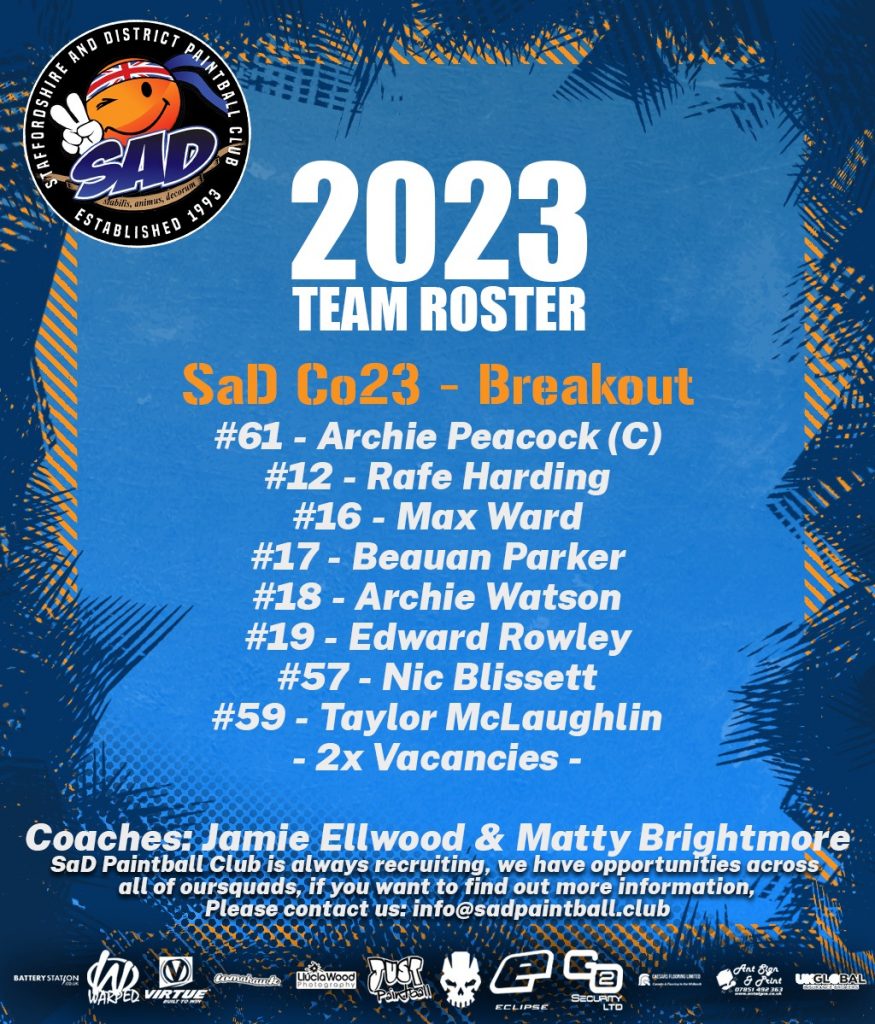 Poster SaD Team Roster 2023 Breakout Div SaD Academy 2023 Cohort